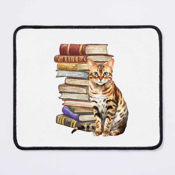 Item preview, Arabian Mau Cat And Books designed and sold by TheAnimalZ00.