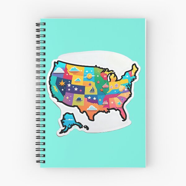 Item preview, USA United States Of America Map designed and sold by TheArtOfPat.
