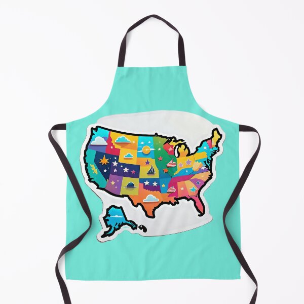 Item preview, USA United States Of America Map designed and sold by TheArtOfPat.