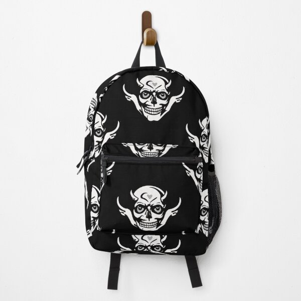 Item preview, Death Metal Heavy Black Devil Hand Horns Funny Finger Skull Cool Funny gifts for Halloween Skull Spooky Time Szn designed and sold by MatthewViews.