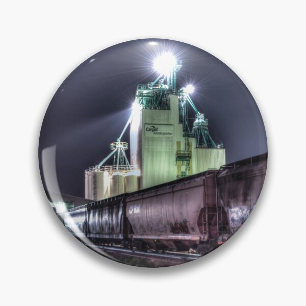 Item preview, Grain Station Graffiti Train Under Moon Light designed and sold by ColdCreekCanvas.