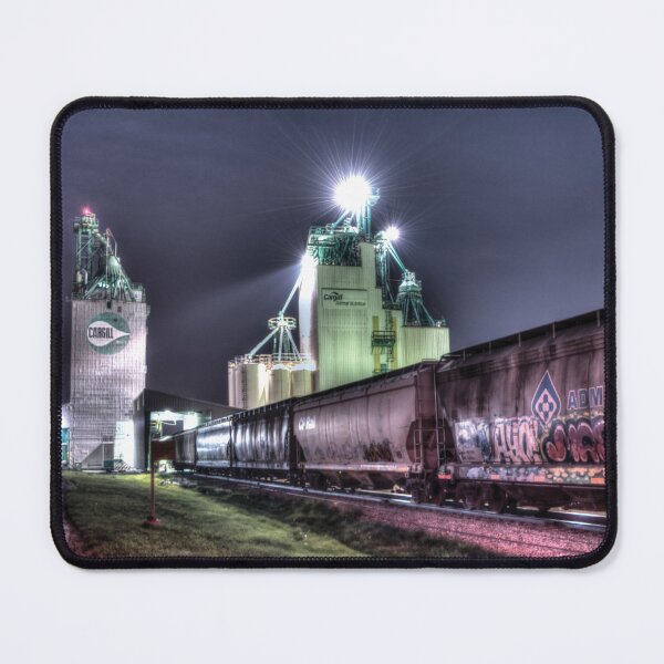 Item preview, Grain Station Graffiti Train Under Moon Light designed and sold by ColdCreekCanvas.