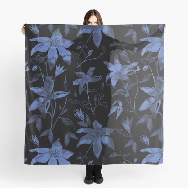 Clem – Indigo on Black No. 2 Scarf