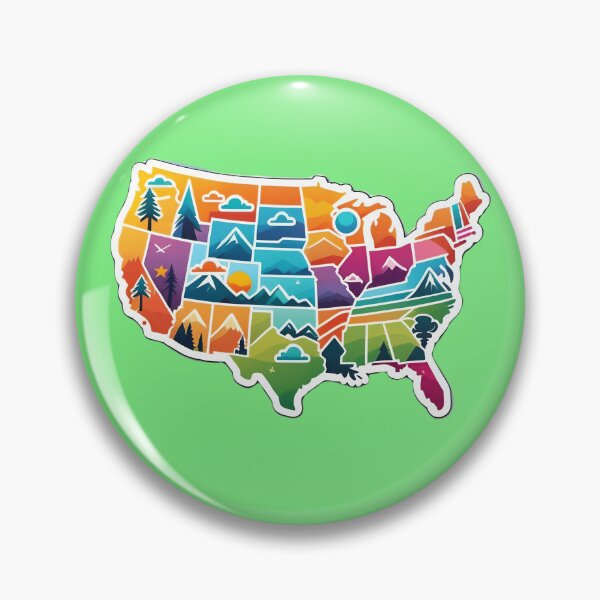 Item preview, USA United States Of America Map designed and sold by TheArtOfPat.