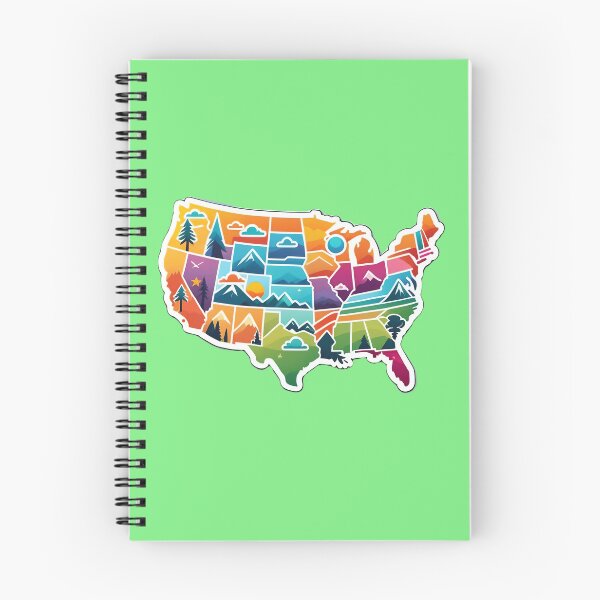 Item preview, USA United States Of America Map designed and sold by TheArtOfPat.