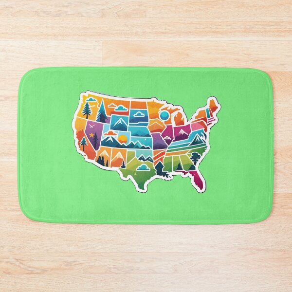 Item preview, USA United States Of America Map designed and sold by TheArtOfPat.