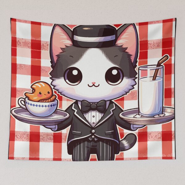 Item preview, The Minino Waiter and his Magic Milk designed and sold by Gacram.