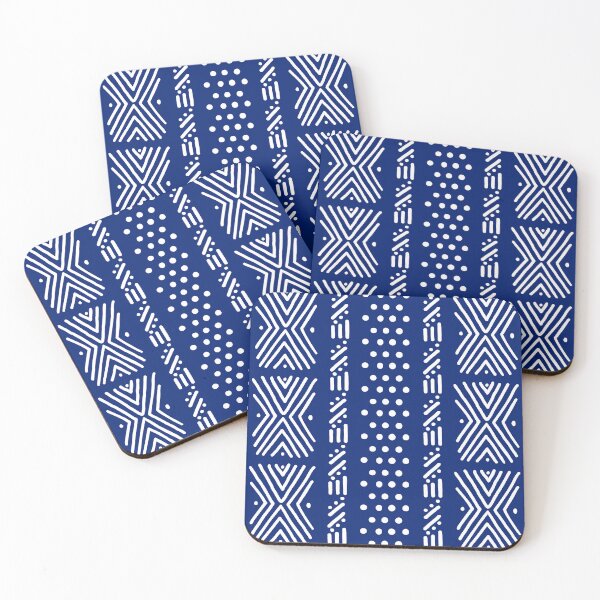 Item preview, African Indigo Tribal Mud Cloth Design designed and sold by funkyvibes.