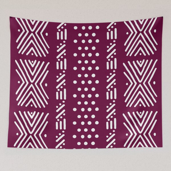 Item preview, Purple African Ethnic Bogolan Design designed and sold by funkyvibes.