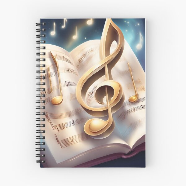 Item preview, Music book and Treble clef designed and sold by Artbellachi.