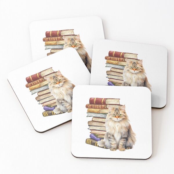 Item preview, British Longhair Cat And Books designed and sold by TheAnimalZ00.
