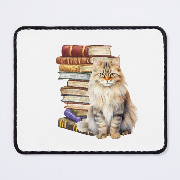 Item preview, British Longhair Cat And Books designed and sold by TheAnimalZ00.