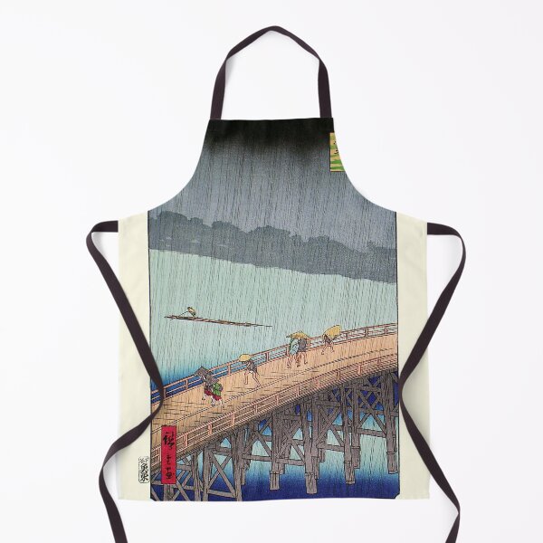 Item preview, Sudden shower over Shin-Ohashi Bridge at Atake 1857 designed and sold by sunrisecoast.