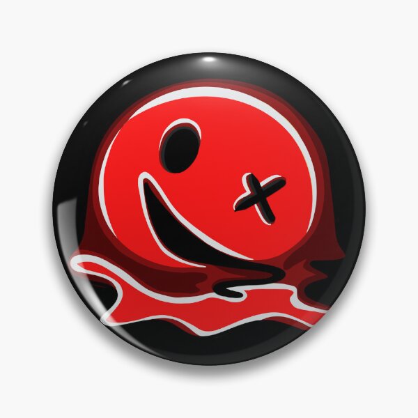 Item preview, Trippy drippy red smiley emoji designed and sold by ZillyDesign99.