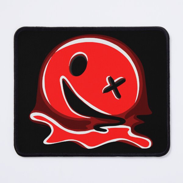 Item preview, Trippy drippy red smiley emoji designed and sold by ZillyDesign99.