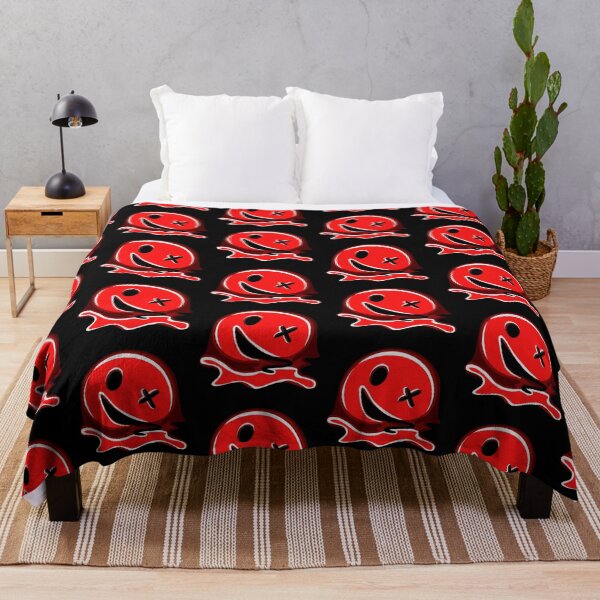 Item preview, Trippy drippy red smiley emoji designed and sold by ZillyDesign99.