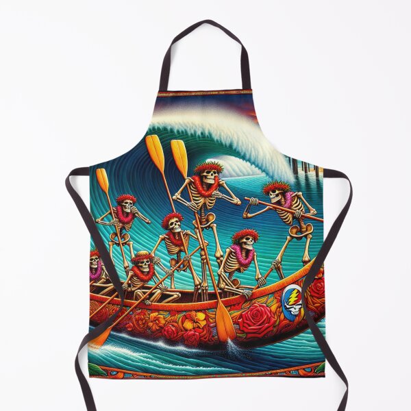Item preview, Paddling Outrigger Skeletons On Hanalei Bay North Shore Kauai designed and sold by HippieFarms11.