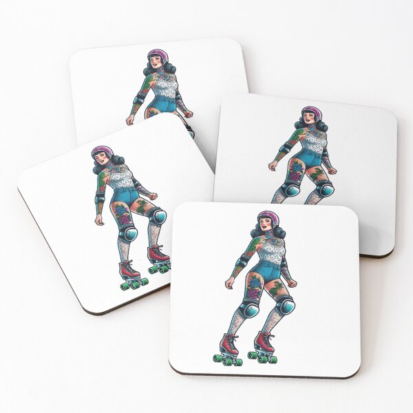 Item preview, Tattooed Rollerskater designed and sold by PinUpPizzazz.