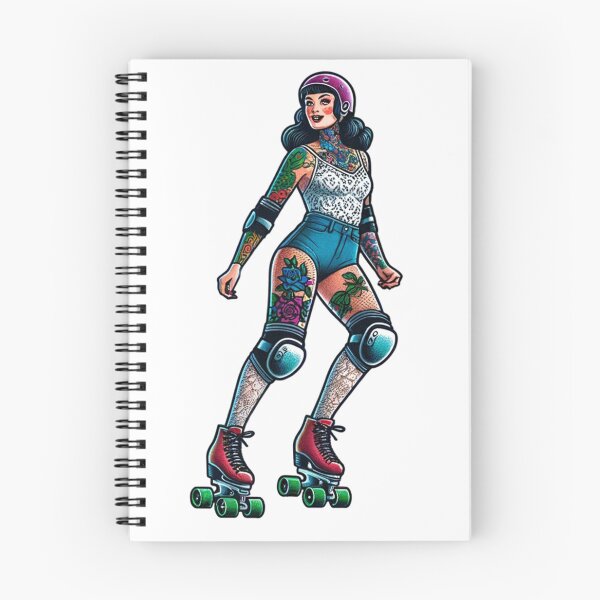 Item preview, Tattooed Rollerskater designed and sold by PinUpPizzazz.