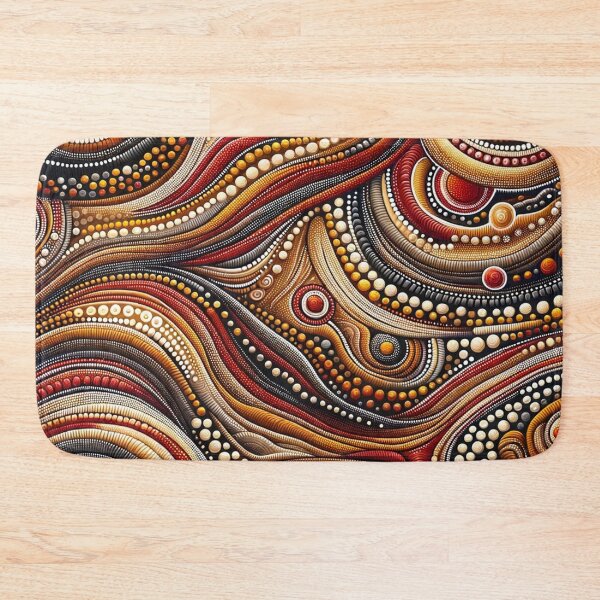 Item preview, Australian Style Abstract Dot Art Print designed and sold by PinUpPizzazz.