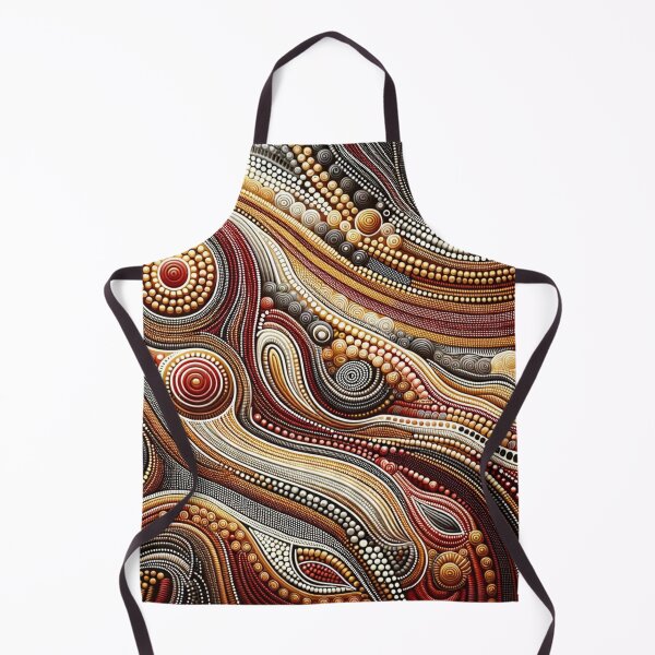 Item preview, Australian Inspired Abastact Dot Art Print designed and sold by PinUpPizzazz.