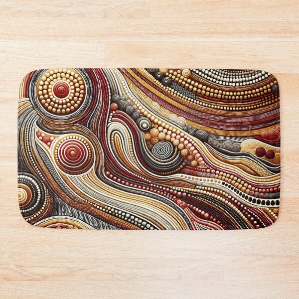 Item preview, Australian Inspired Abastact Dot Art Print designed and sold by PinUpPizzazz.