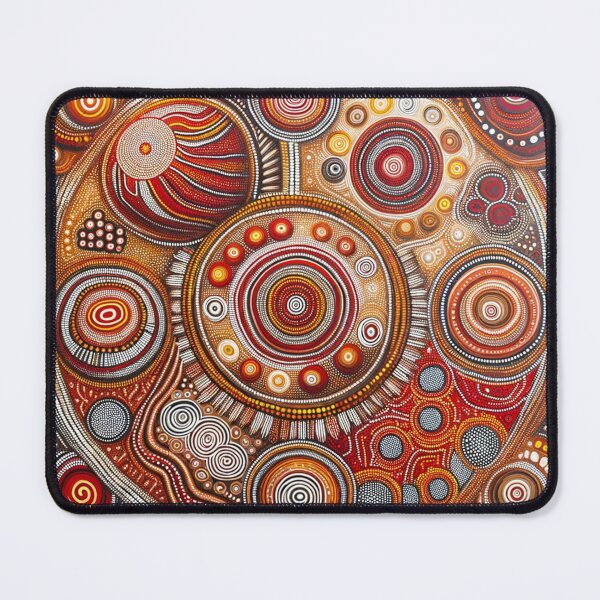Item preview, Australian Style Abstract Dot Art Print designed and sold by PinUpPizzazz.