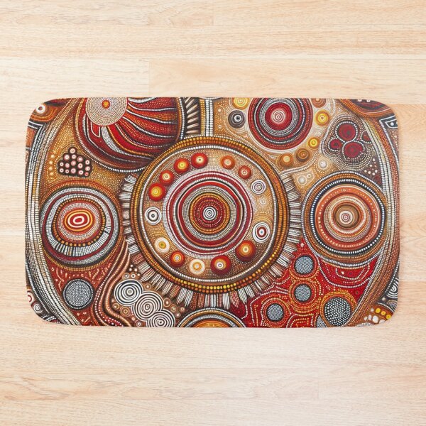 Item preview, Australian Style Abstract Dot Art Print designed and sold by PinUpPizzazz.