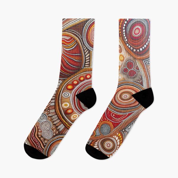 Item preview, Australian Style Abstract Dot Art Print designed and sold by PinUpPizzazz.