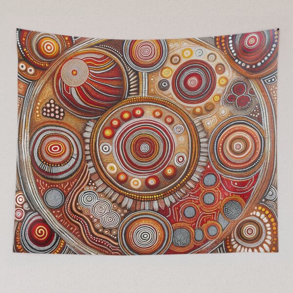 Item preview, Australian Style Abstract Dot Art Print designed and sold by PinUpPizzazz.