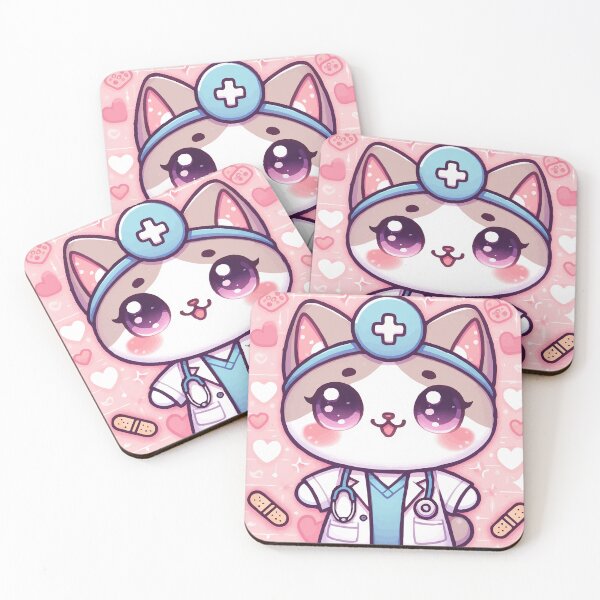 Item preview, The Sweet Hearted Medical Kitten designed and sold by Gacram.