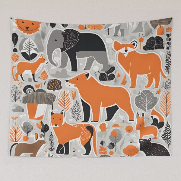 Item preview, Autumn in the Animal Kingdom designed and sold by BoyFriendAI.