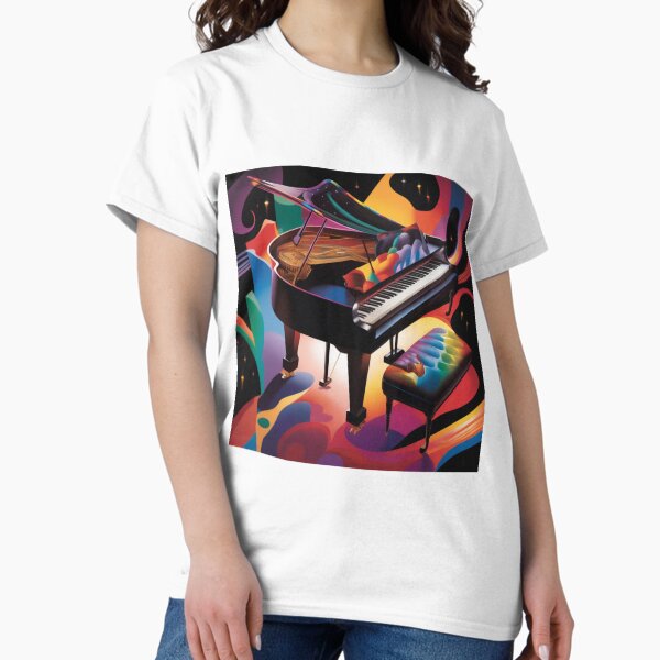 Abstract Image Of A Piano Classic T-Shirt