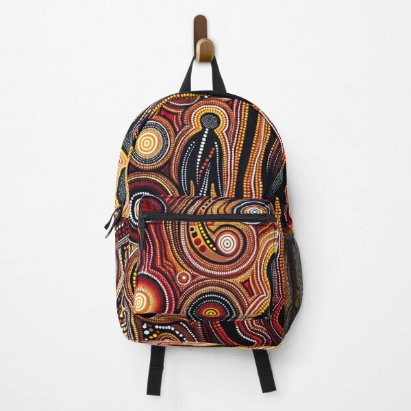 Item preview, Australian Inspired Dot Art Print (Human Figures) designed and sold by PinUpPizzazz.