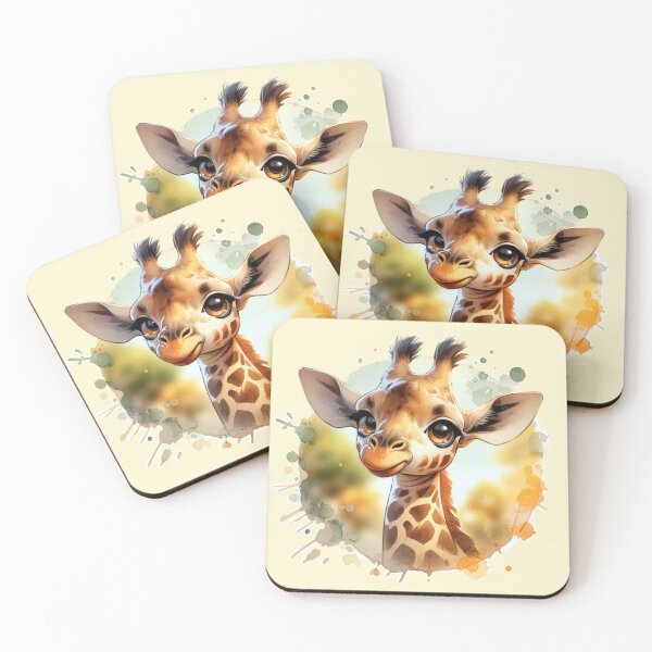 Item preview, Cartoon Giraffe Portrait  designed and sold by critterpatchusa.