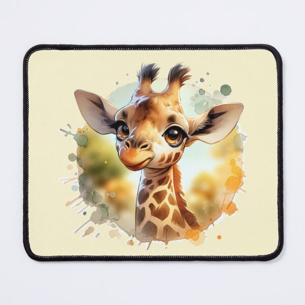 Item preview, Cartoon Giraffe Portrait designed and sold by critterpatchusa.