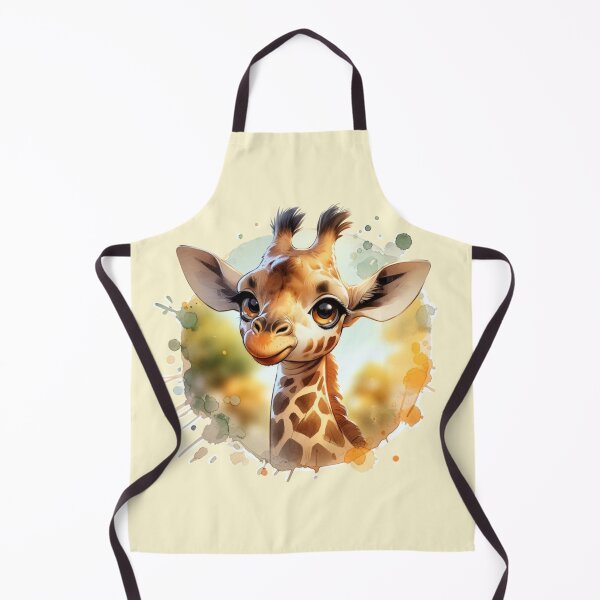 Item preview, Cartoon Giraffe Portrait designed and sold by critterpatchusa.