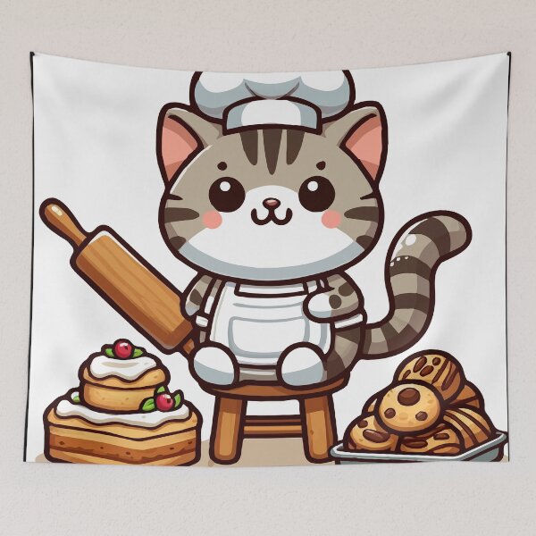 Item preview, The Chef Kitten of Sweet Dreams designed and sold by Gacram.