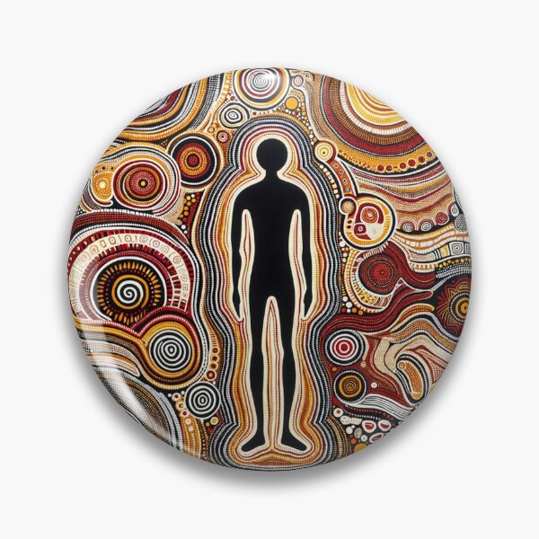 Item preview, Australiam Inspired Dot Art Print (Human Figures) designed and sold by PinUpPizzazz.