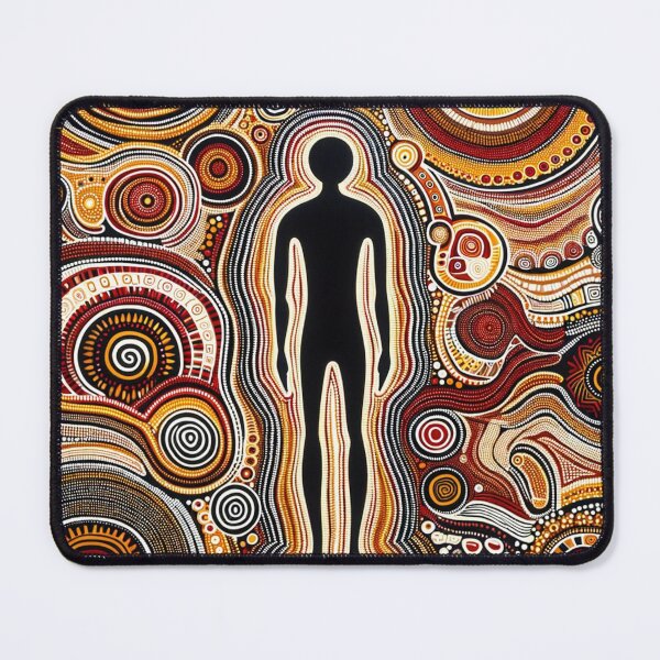 Item preview, Australiam Inspired Dot Art Print (Human Figures) designed and sold by PinUpPizzazz.