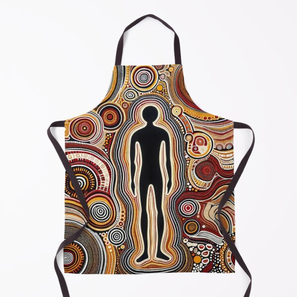 Item preview, Australiam Inspired Dot Art Print (Human Figures) designed and sold by PinUpPizzazz.