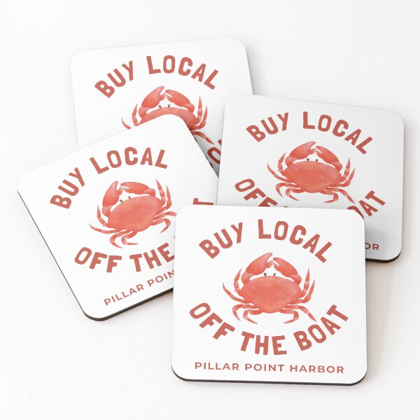 Item preview, Buy Local Off The Boat Pillar Point Harbor designed and sold by HalfMoonBayShop.