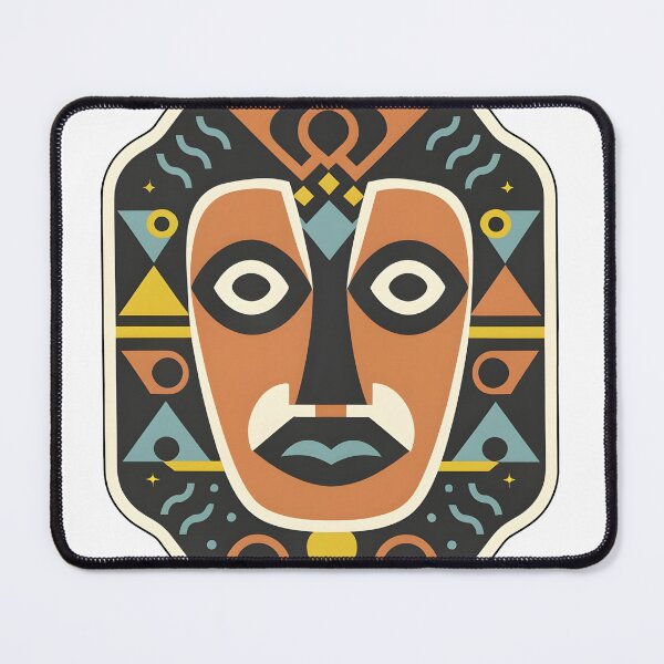 Item preview, cubist face with exaggerated geometric shapes.sticker.. designed and sold by ArtshirtGroup.