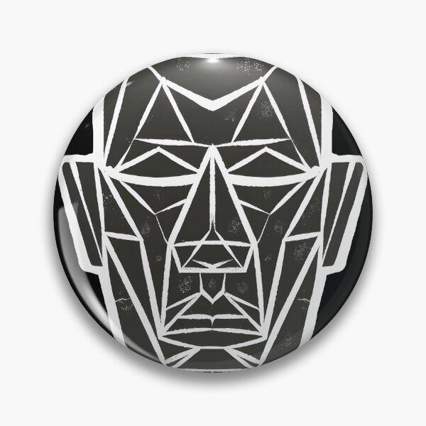 Item preview, cubist face with exaggerated geometric shapes.sticker, designed and sold by ArtshirtGroup.