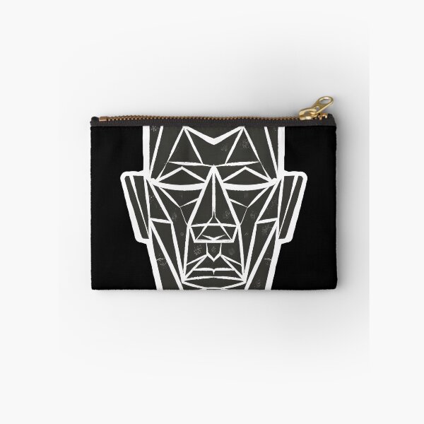 Item preview, cubist face with exaggerated geometric shapes.sticker, designed and sold by ArtshirtGroup.