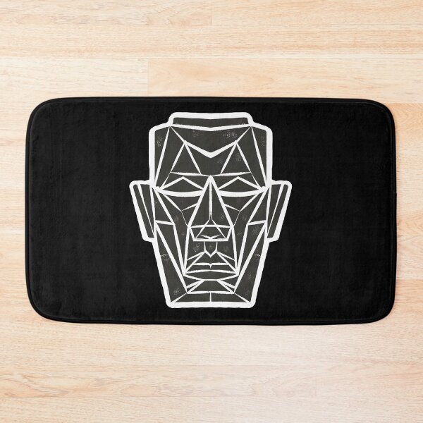Item preview, cubist face with exaggerated geometric shapes.sticker, designed and sold by ArtshirtGroup.