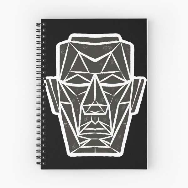 Item preview, cubist face with exaggerated geometric shapes.sticker, designed and sold by ArtshirtGroup.
