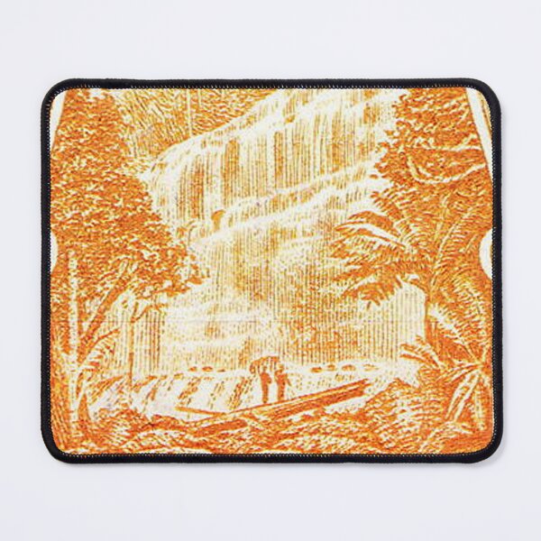 Item preview, Antique Australian postage stamp, 4d Russell Falls Tasmania designed and sold by sunrisecoast.
