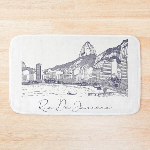 Item preview, Rio De Janierio City View Line Art View 1 designed and sold by PrintsByVickson.