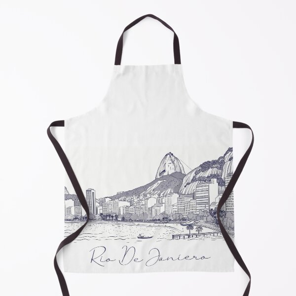 Item preview, Rio De Janierio City View Line Art View 1 designed and sold by PrintsByVickson.